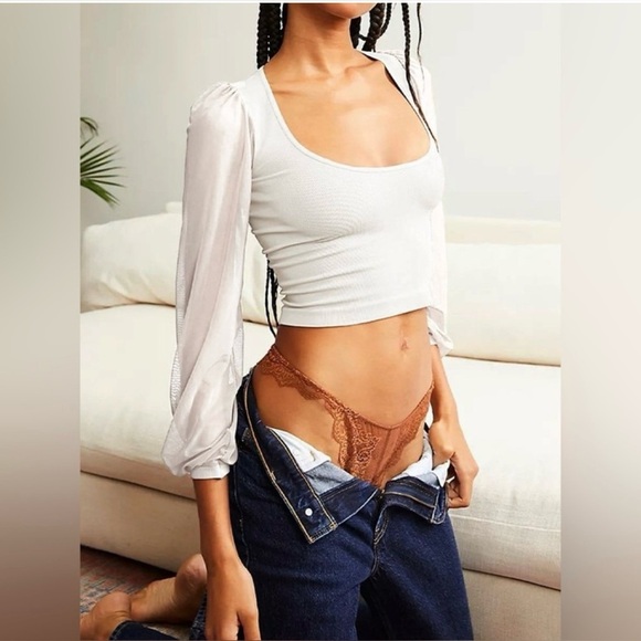 Free People Lost In Love Seamless Top Medium - Picture 5 of 10